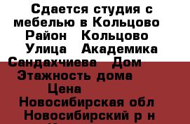 Сдается студия с мебелью в Кольцово › Район ­ Кольцово › Улица ­ Академика Сандахчиева › Дом ­ 18 › Этажность дома ­ 10 › Цена ­ 11 000 - Новосибирская обл., Новосибирский р-н, Кольцово рп Недвижимость » Квартиры аренда   